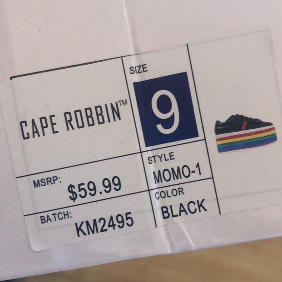 Rainbow Pride Platform Sneakers Performance Dance - Picture 8 of 8